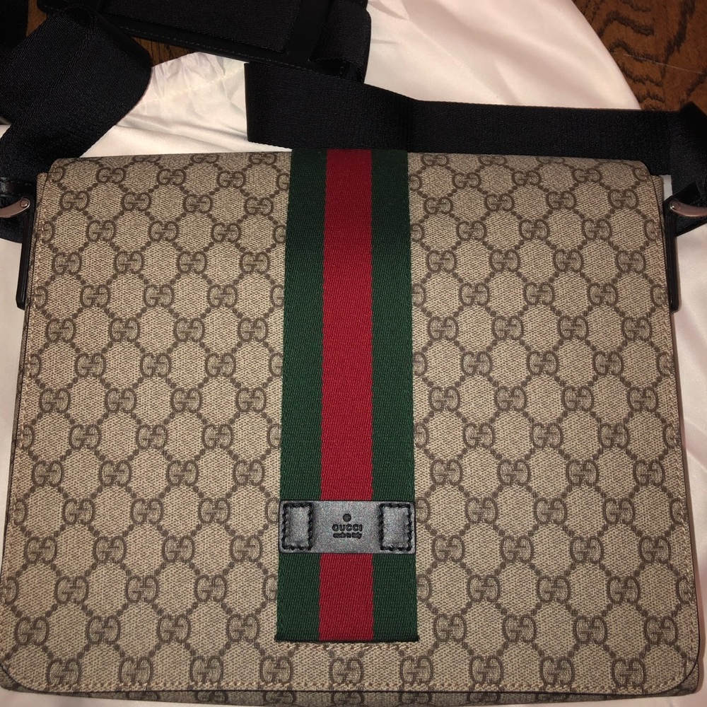 Gucci Coated Canvas Messenger Bag